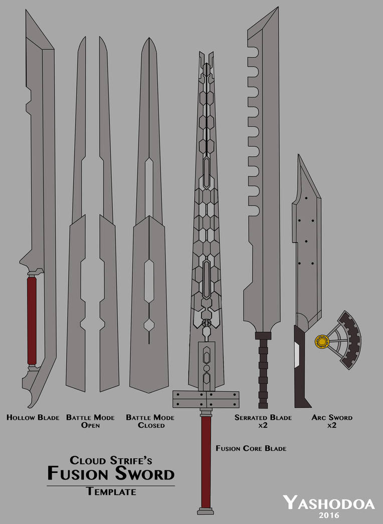 Fusion Sword Template By CloudSorano On DeviantArt
