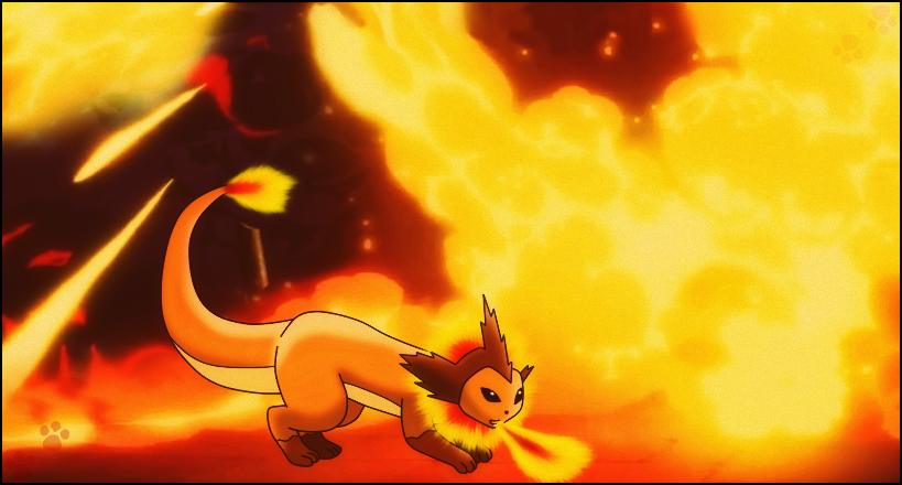 Fire Vaporeon - Devastating fire