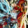 Thor vs Cap Marvel colored