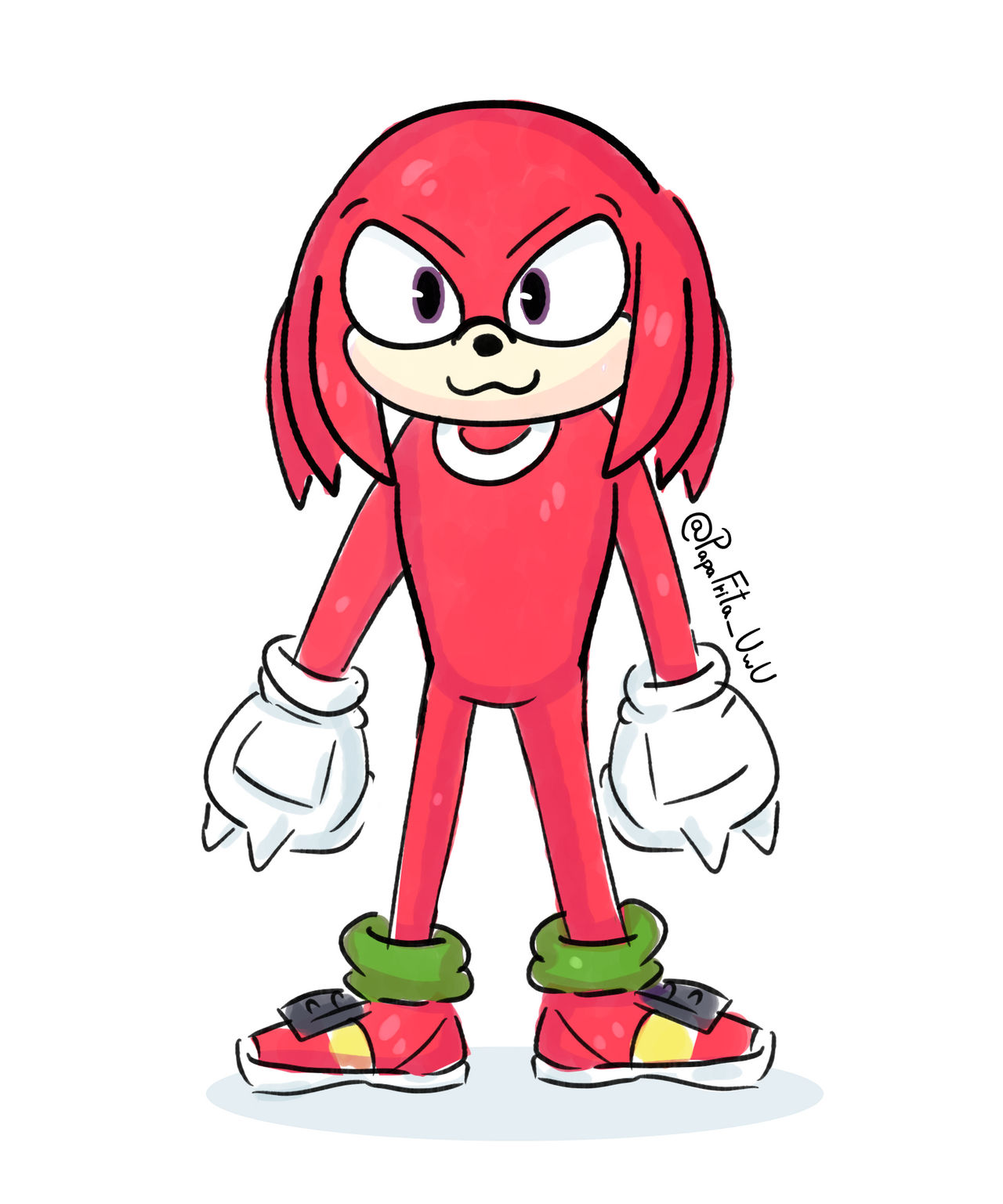 knuckles by PapaFritaUwU on DeviantArt