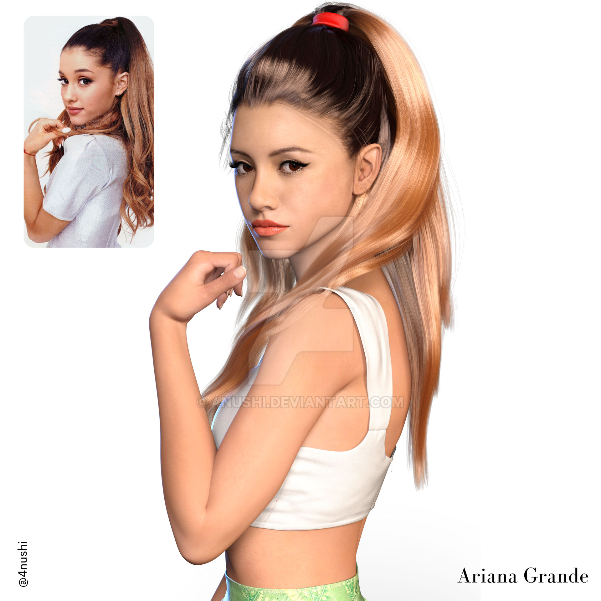 Ariana Grande : 3D Model by 4nushi on DeviantArt