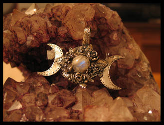 Triple Goddess pendant by drakonaria