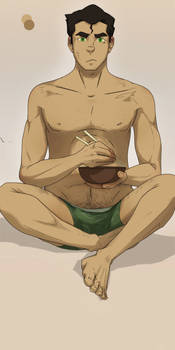 Bolin eating