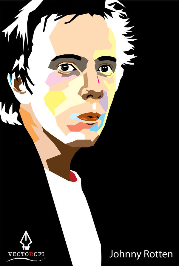 Johny Rotten Colouring Johnny Rotten by difratsart on DeviantArt