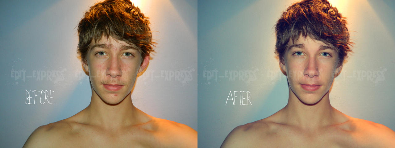 Before and After Retouch - Photoshop