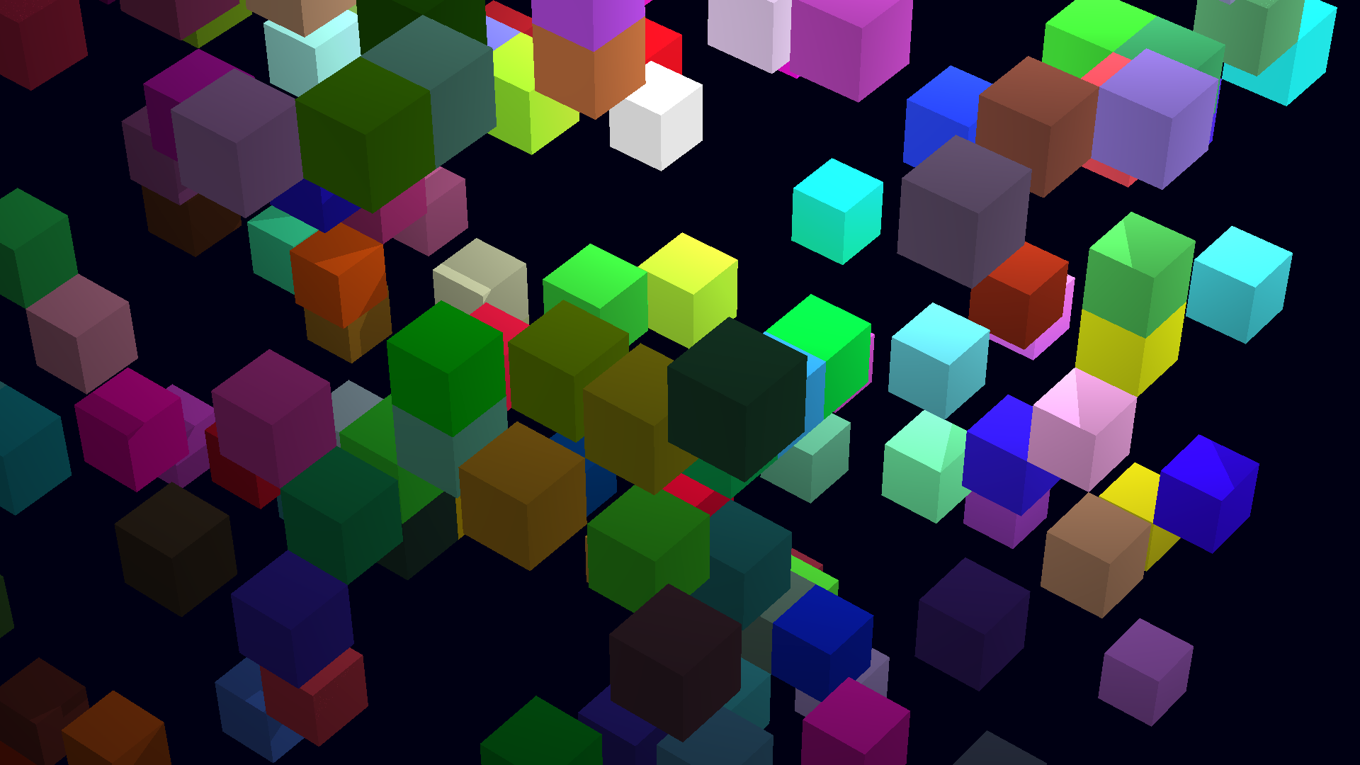 Raytraced cubes