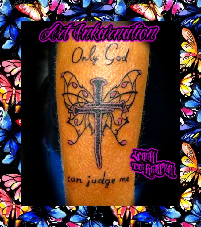 3 Nails of Christ With Butterfly Wings Tattoo by jackthereaper on DeviantArt