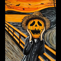 Halloween Scream Painting