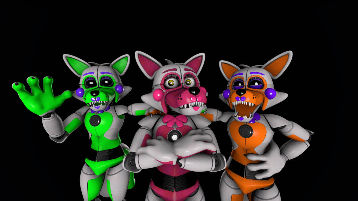 Fun Time Tangle (SFM) Funtime Foxy With Lolbit And Tangle by LittenRulez on DeviantArt