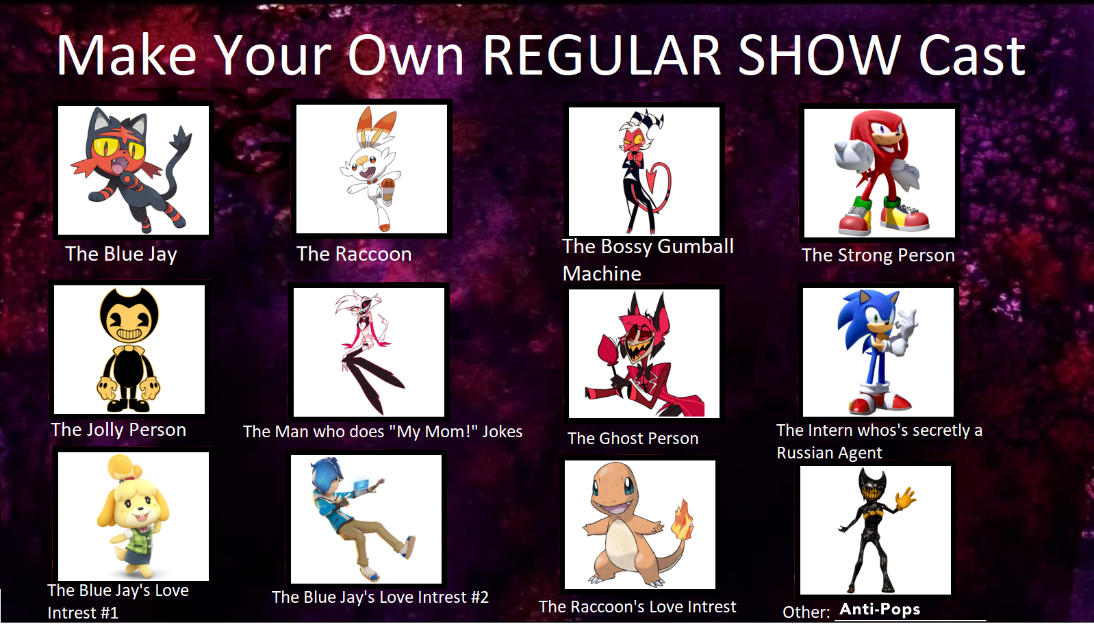 My Regular Show Cast by LittenRulez on DeviantArt