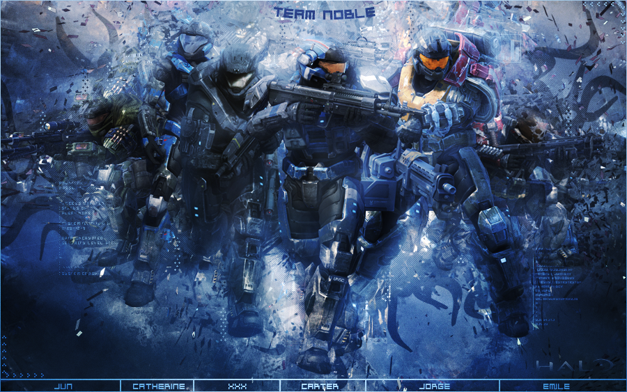 Halo Reach Team Noble By Gekko3309 On Deviantart Halo Reach Team Noble By Gekko3309 On Deviantart