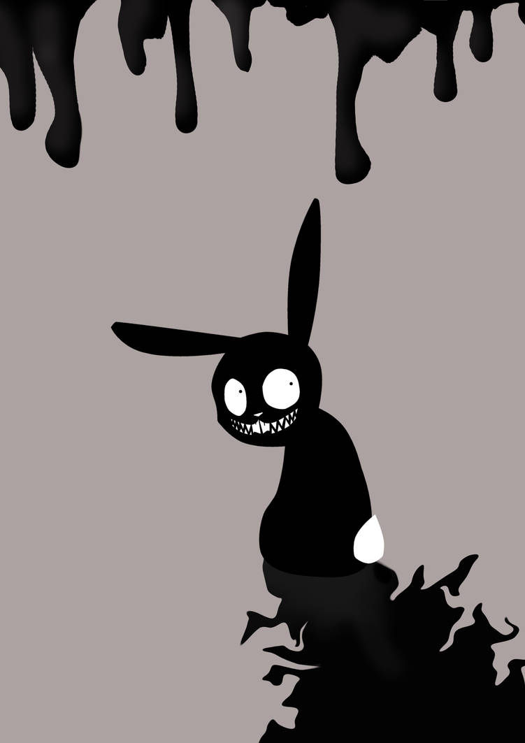 Creepy Rabbit by Zebrapluschi on DeviantArt
