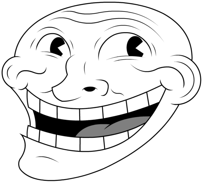 laughing troll face