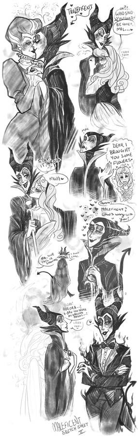 Maleficent Sketch Sheet II