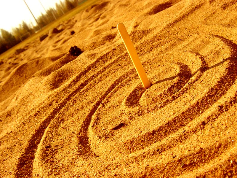 Spiral on the sand....