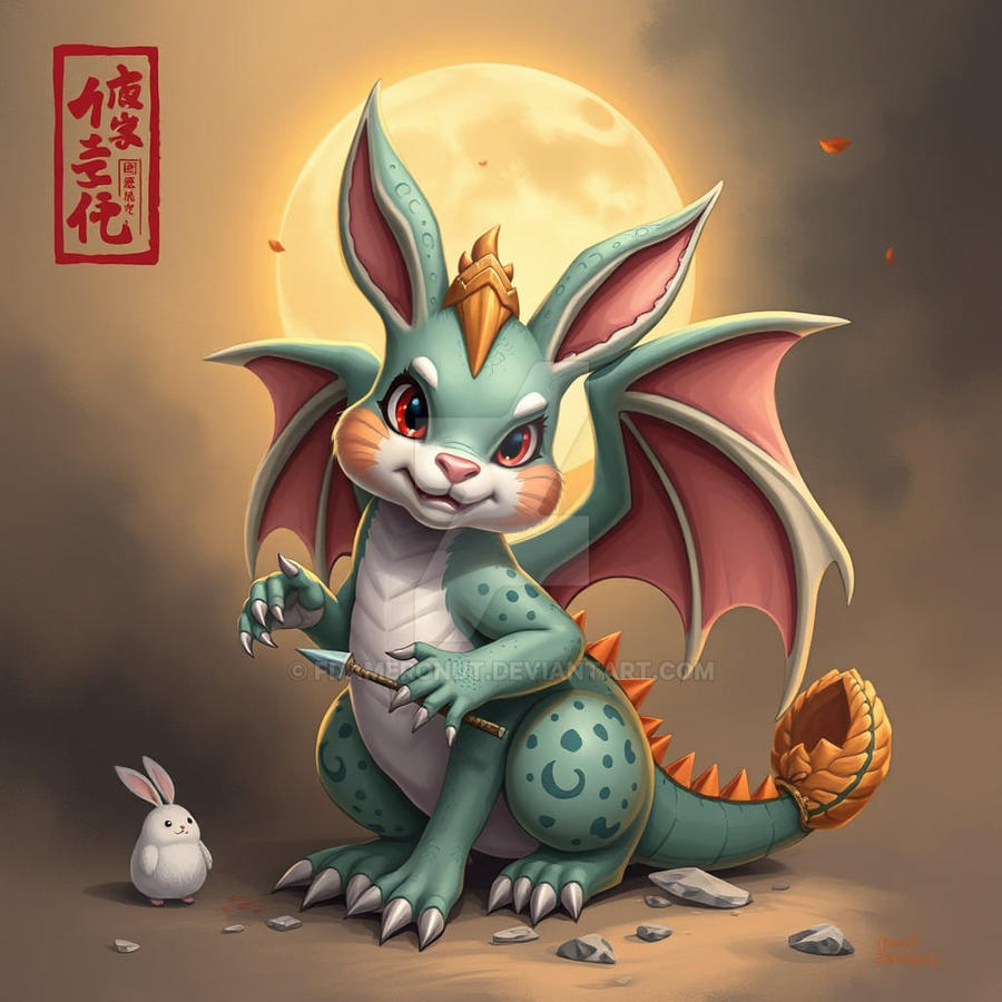 Dragon Bunny by fdameronut on DeviantArt