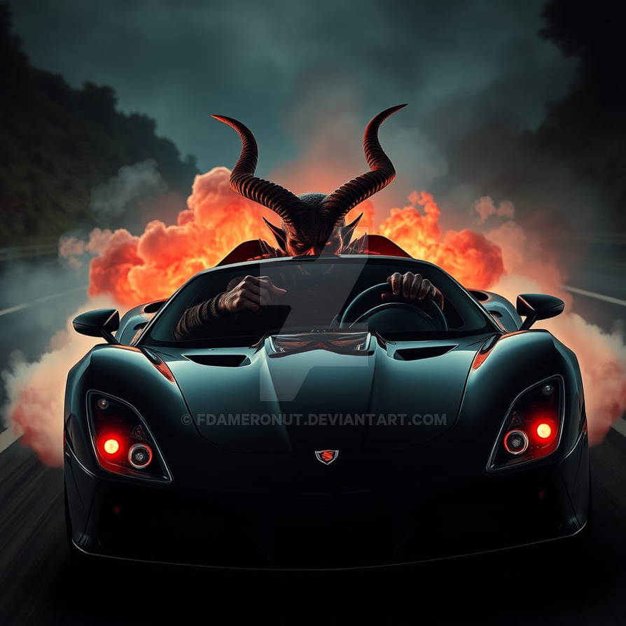 Satan's Ramp Satan Racing Down The Road by fdameronut on DeviantArt