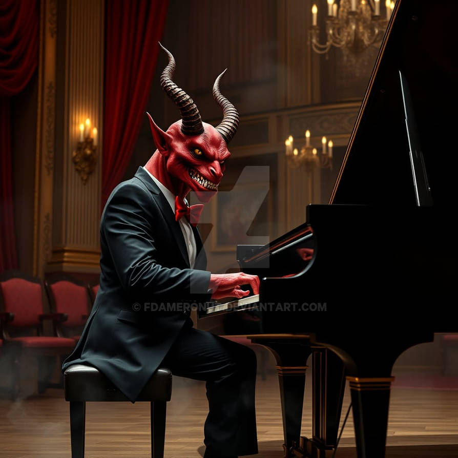 Devil Playing The Piano by fdameronut on DeviantArt