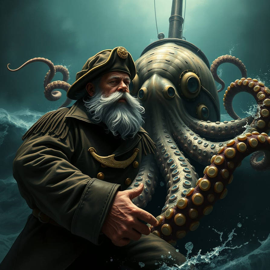 Nemo Op Captain Nemo Fighting Giant Octopus by fdameronut on DeviantArt