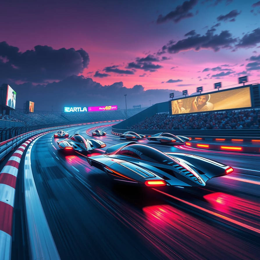Hover-car Race by fdameronut on DeviantArt