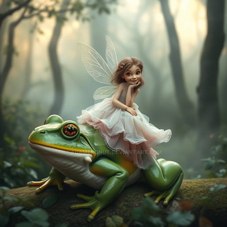 Fairy Riding A Raven Fairy Riding A Frog by fdameronut on DeviantArt