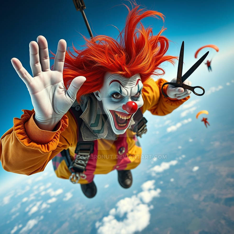 Skydiving With Scissors by fdameronut on DeviantArt