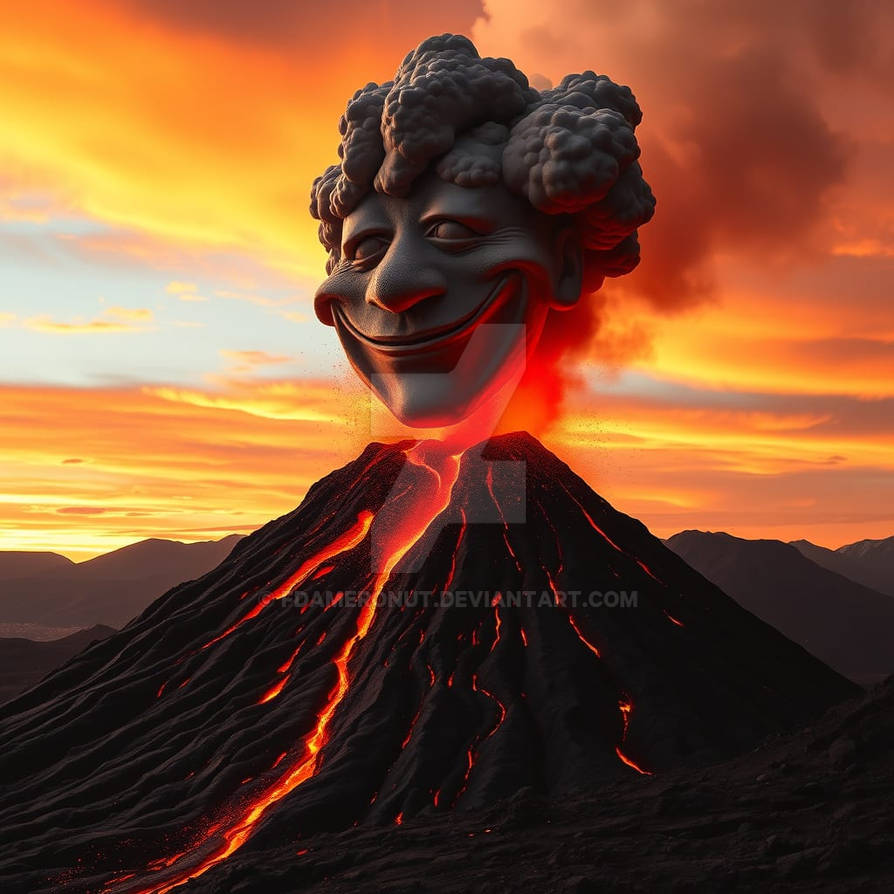 Happy Volcano God by fdameronut on DeviantArt