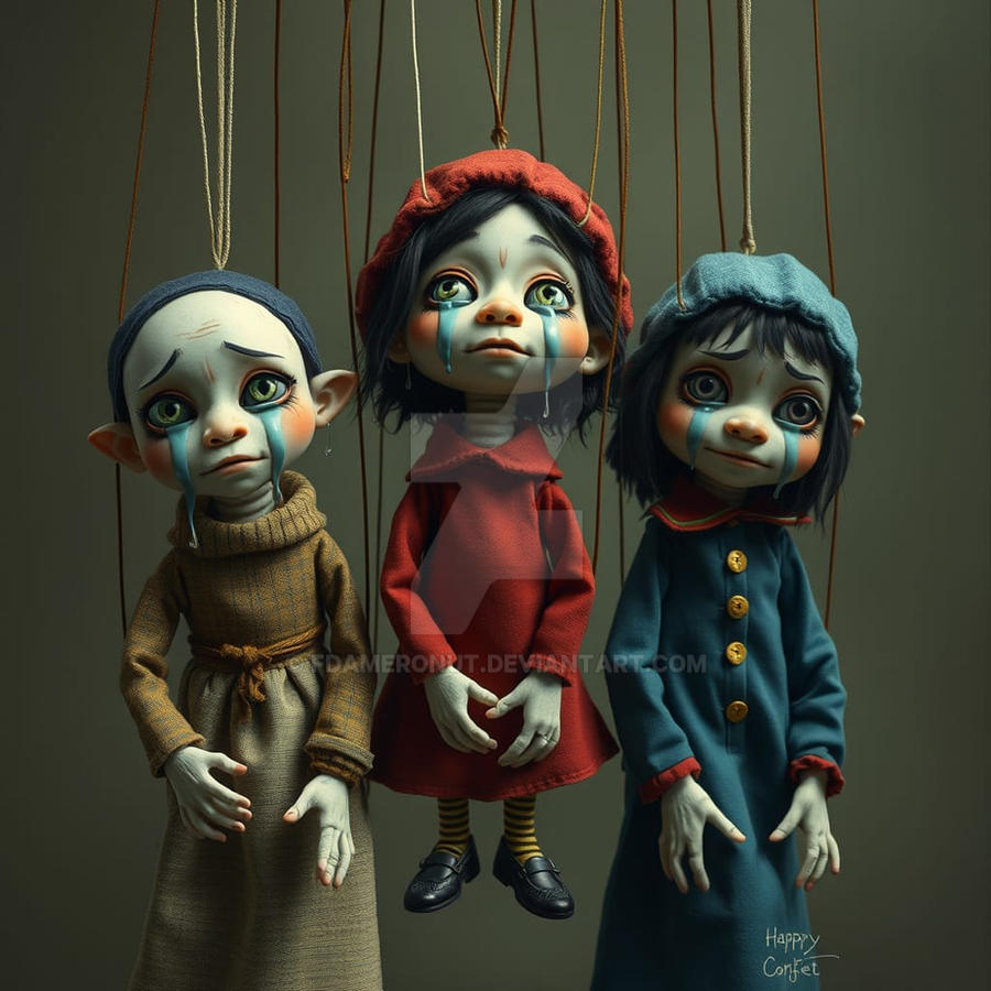 Miserable Puppet Puppet Tearing by fdameronut on DeviantArt