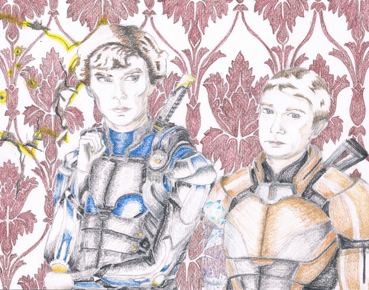 Let's Draw Sherlock x Mass Effect 3 MP Crossover