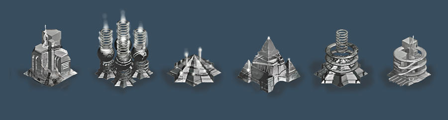Alien Building Drawing Alien buildings concepts by Igor-Esaulov on DeviantArt