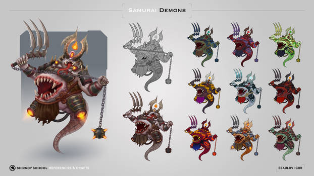 Fatty samurai demon