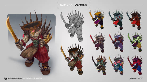 Monk Samurai Demon