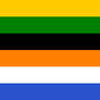 Post-Apartheid South African flag - design 6