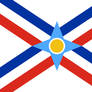 Assyrian saltire with the Star of Shamash