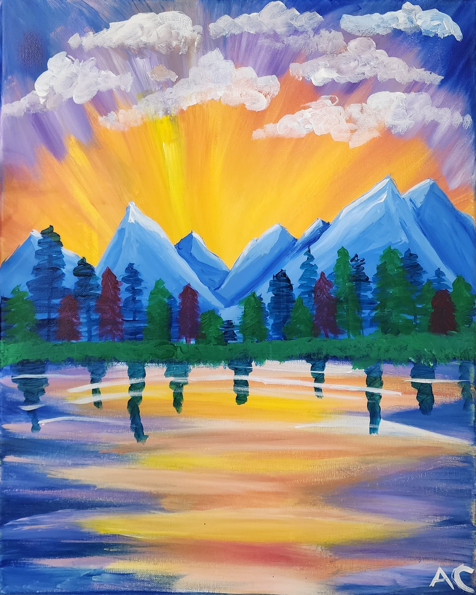 Craft Simple Landscape Very Easy Landscape Painting