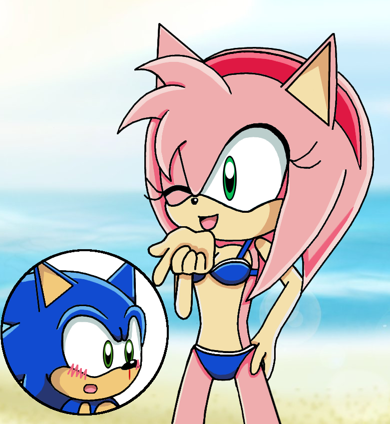 Project: Sonamy on X: Beach date 😎 but how'd Amy convince him to