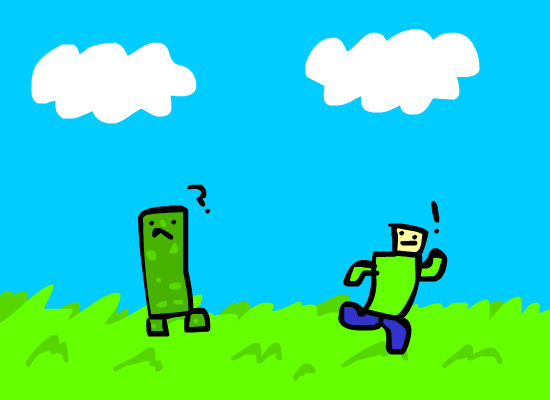 Creeper Rut Animation Creeper Run by LarryTheGnome on DeviantArt