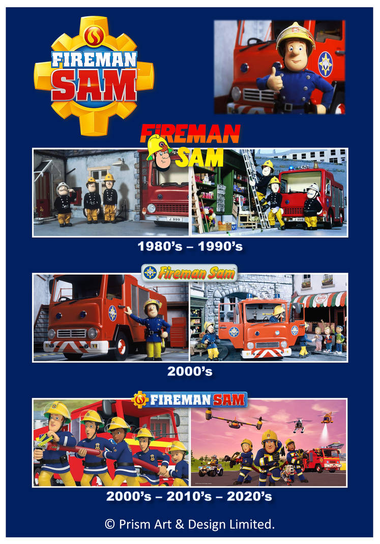 Fireman Sam Through the Years Est. 1987 by gikesmanners1995 on DeviantArt