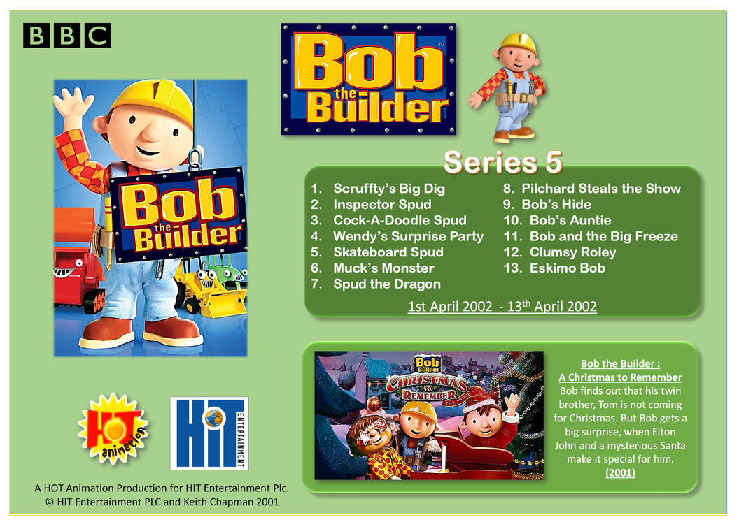 Bob The Builder Series 5 and a Christmas film by gikesmanners1995 on