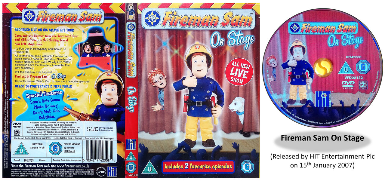 Fireman Sam on Stage UK DVD Cover by gikesmanners1995 on DeviantArt