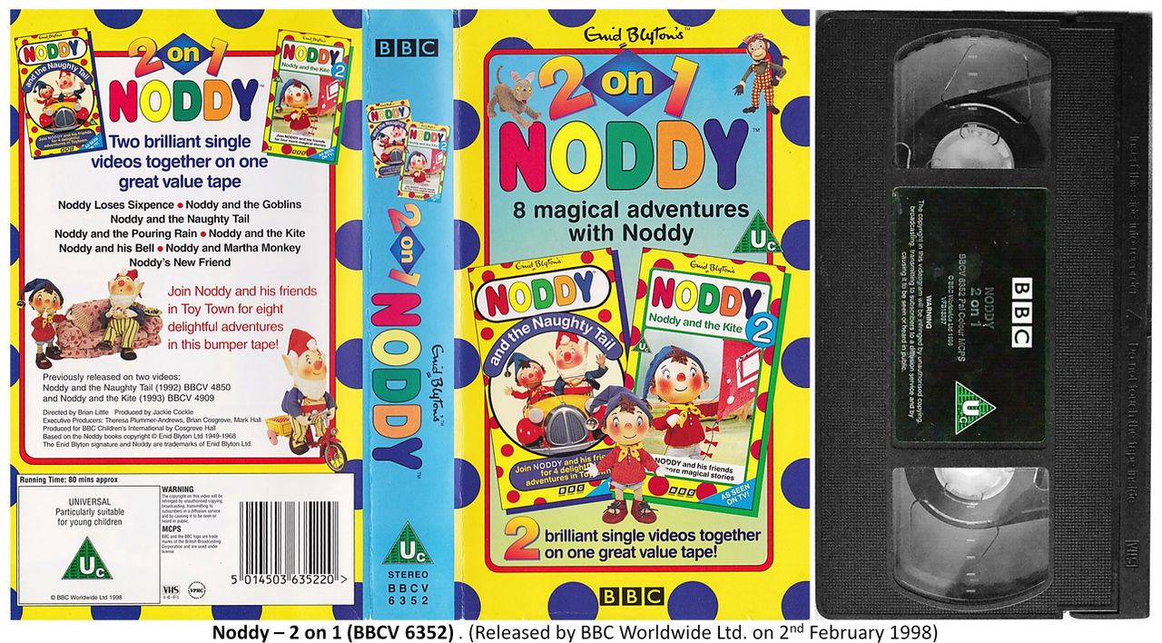 Noddy Rtp2 Noddy - 2 on 1 UK VHS Cover by gikesmanners1995 on DeviantArt