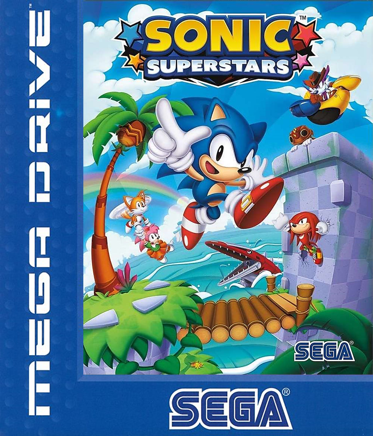 Sonic Superstars SEGA Mega Drive PAL Cover by gikesmanners1995 on DeviantArt