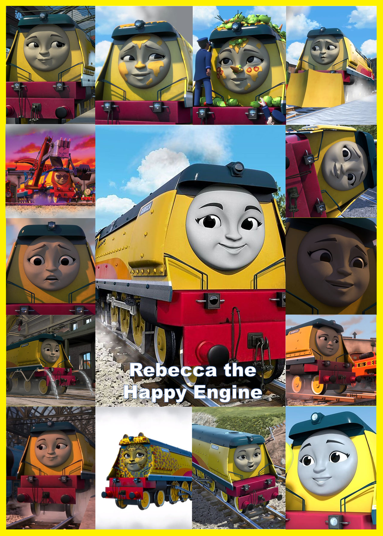 Happy Engine Thomas Character - Rebecca the Happy Engine by gikesmanners1995 on ...
