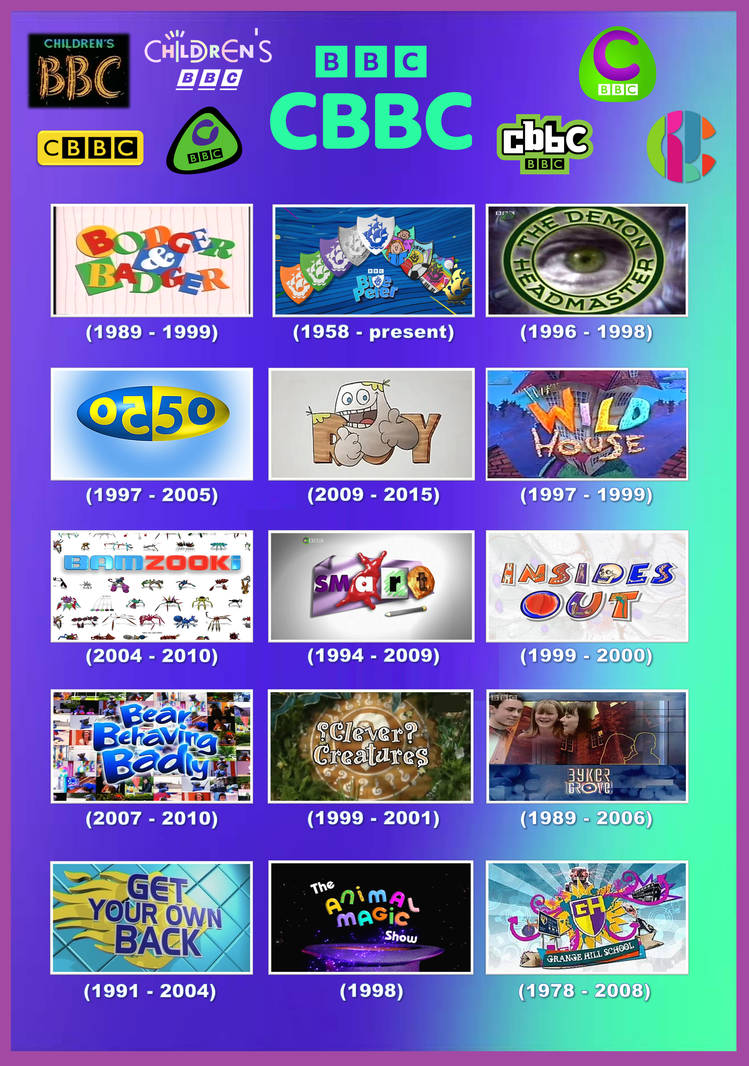 CBBC Entertainment programmes 1 by gikesmanners1995 on DeviantArt