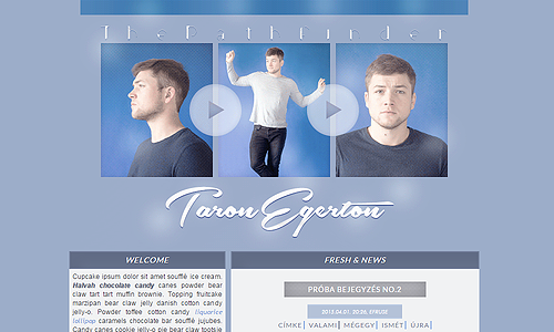 Ordered Taron Egerton layout