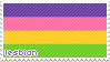 alternate lesbian flag | stamp