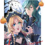 (cm) YCH Halloween Couple Polaroid #2