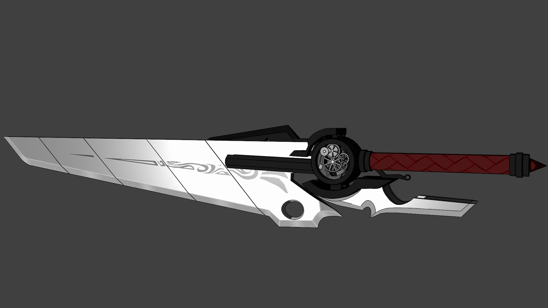 Crow Rwby Qrow's Scythe RWBY 3D by SonofRanman on DeviantArt