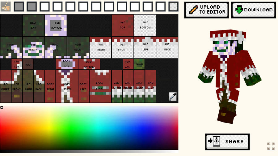 Minecraft skin_Christmas version by ZuperZora89 on DeviantArt