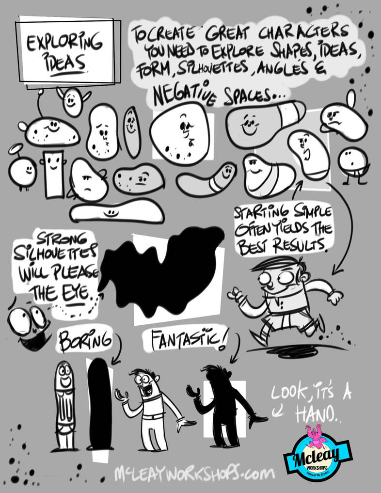 Character Design Exploring Ideas Worksheet By Mcleayworkshops Com On Deviantart Character Design Exploring Ideas Worksheet By Mcleayworkshops Com On Deviantart